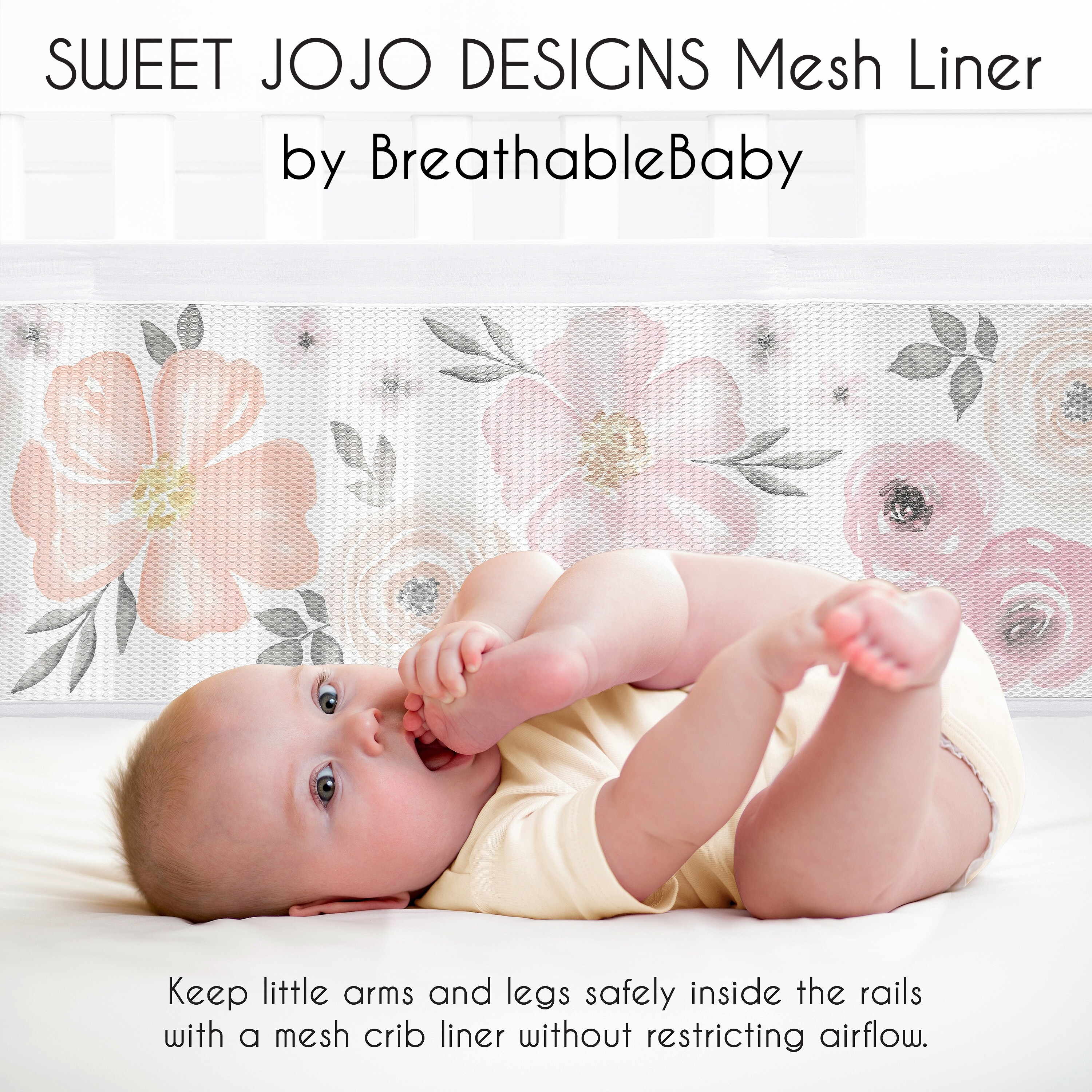 Pink mesh crib new arrivals bumper